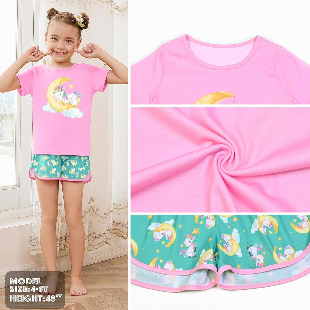 Matching Dolls & Girls Pajamas Unicorn Pjs Set Kids America Girl Dolls Clothes …