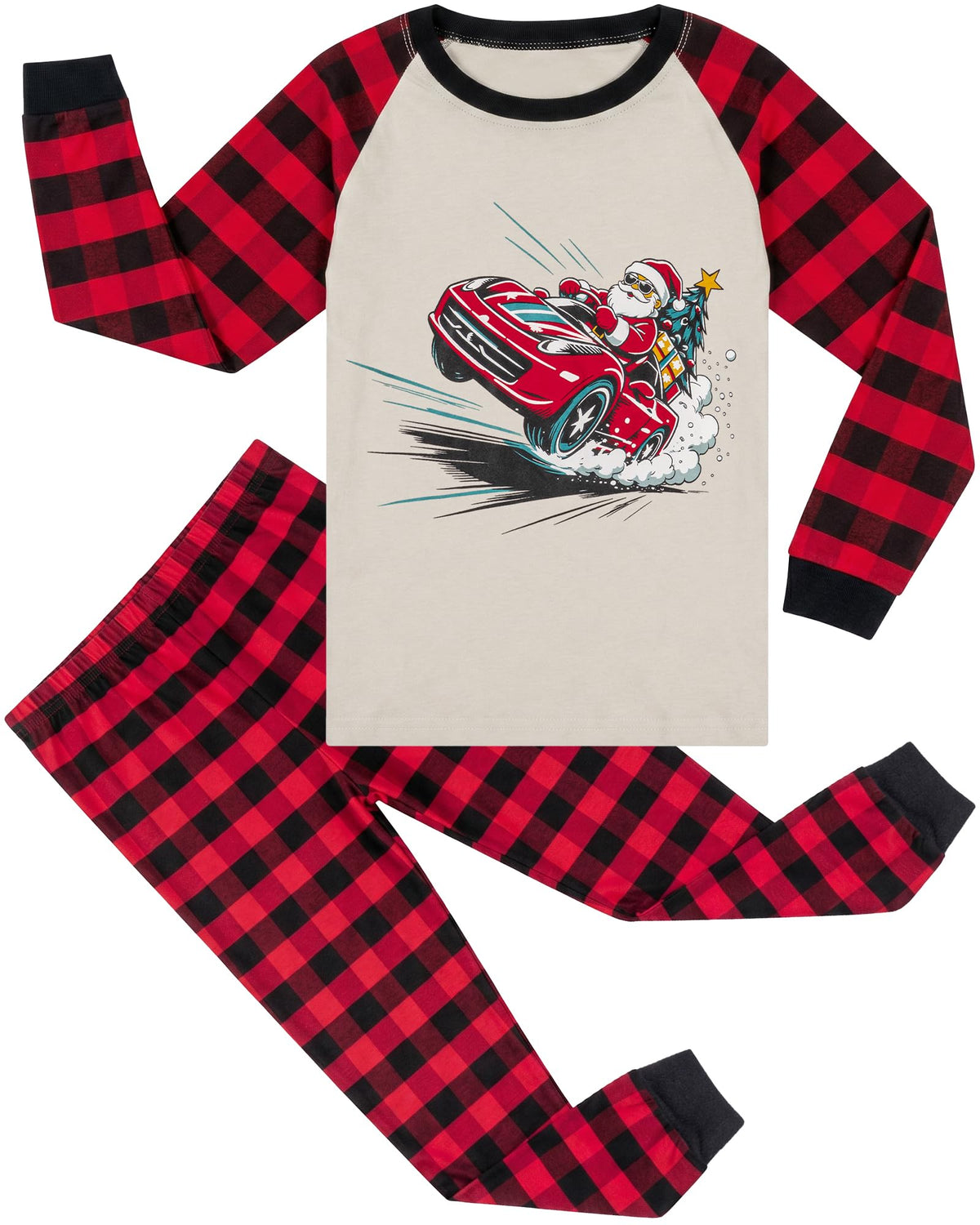 HONGTEYA Cotton Kids Toddler Clothes Set Long Sleeve for Boys Girls 3-8T