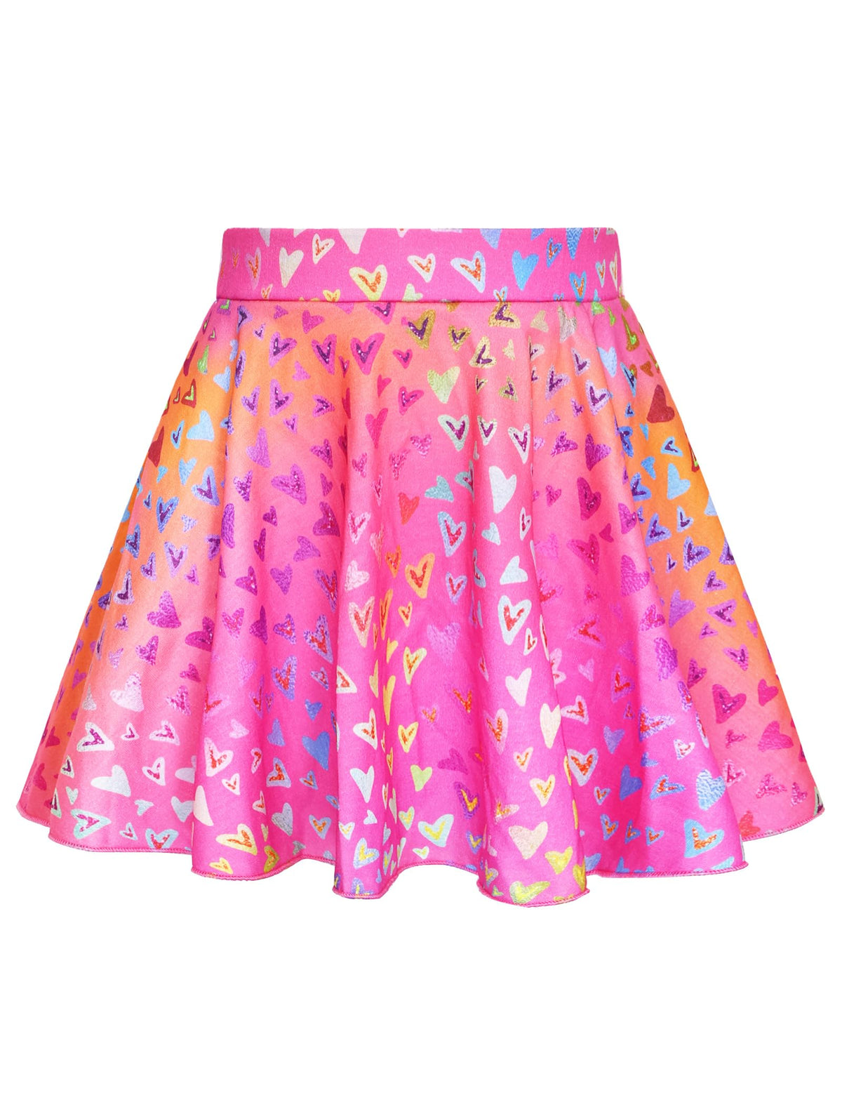 Girls Skorts Stretchy Cheer Skirts for Girls with Built-in Shorts