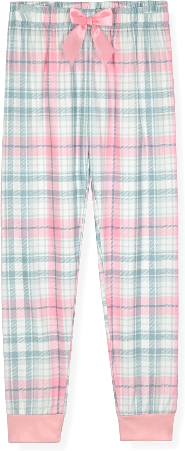 Sleep On It Girls Pajama Set Long Sleeve Shirts & Fleece Sleep Pants Kids Sleepwear Soft & Cozy Pajamas for Girls Sizes 4-14