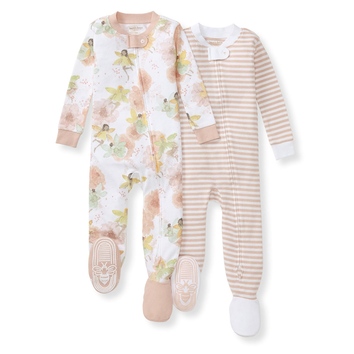 Burt's Bees Baby Boys Footless Pajamas, Sleep and Play Loose Fit, 100% Organic Cotton Soft One-piece PJs, Sizes NB to 6-9 Months