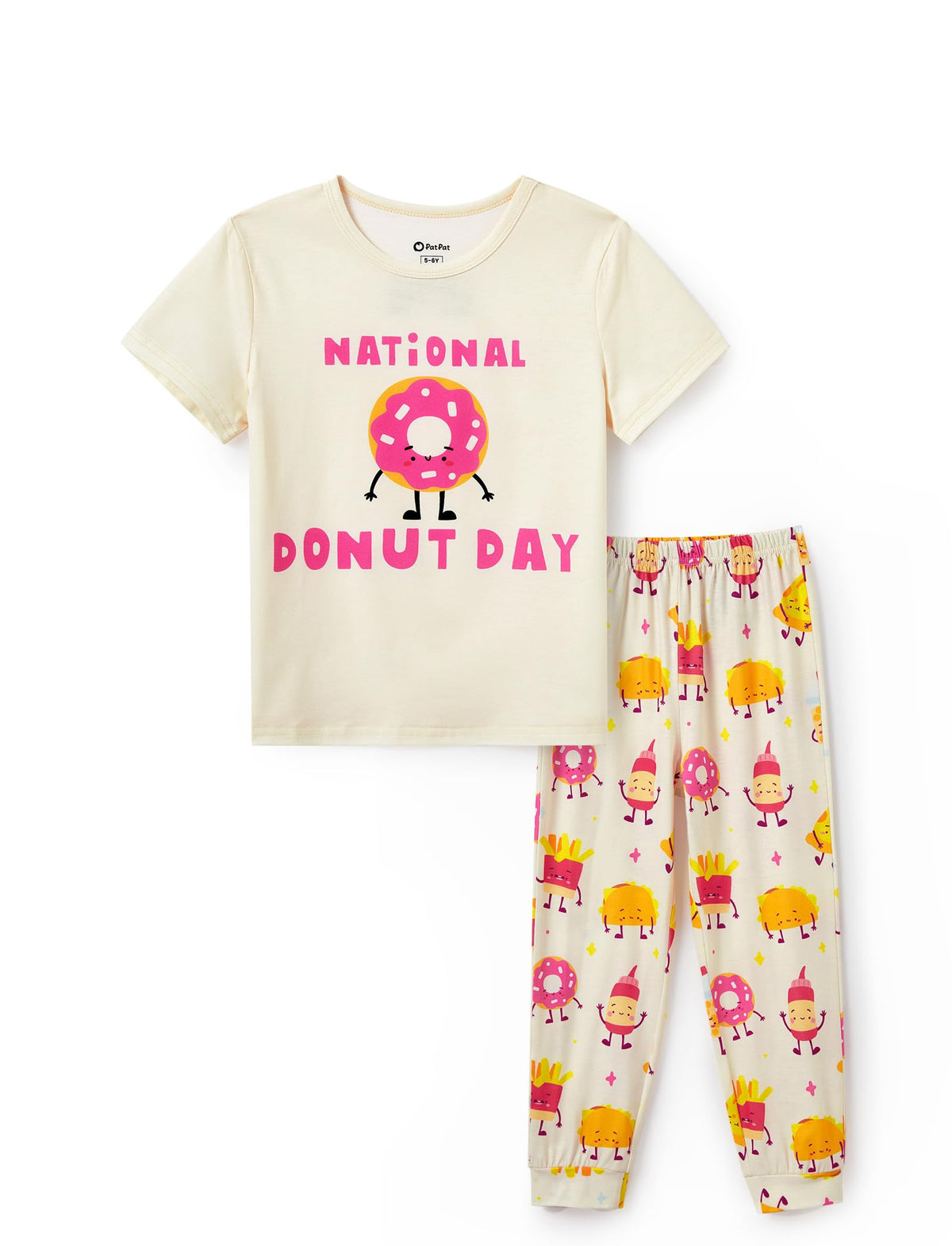 PATPAT Girls Pajamas Set Kids 2 Piece Sleepwear Comfortable PJs 5-12 Years