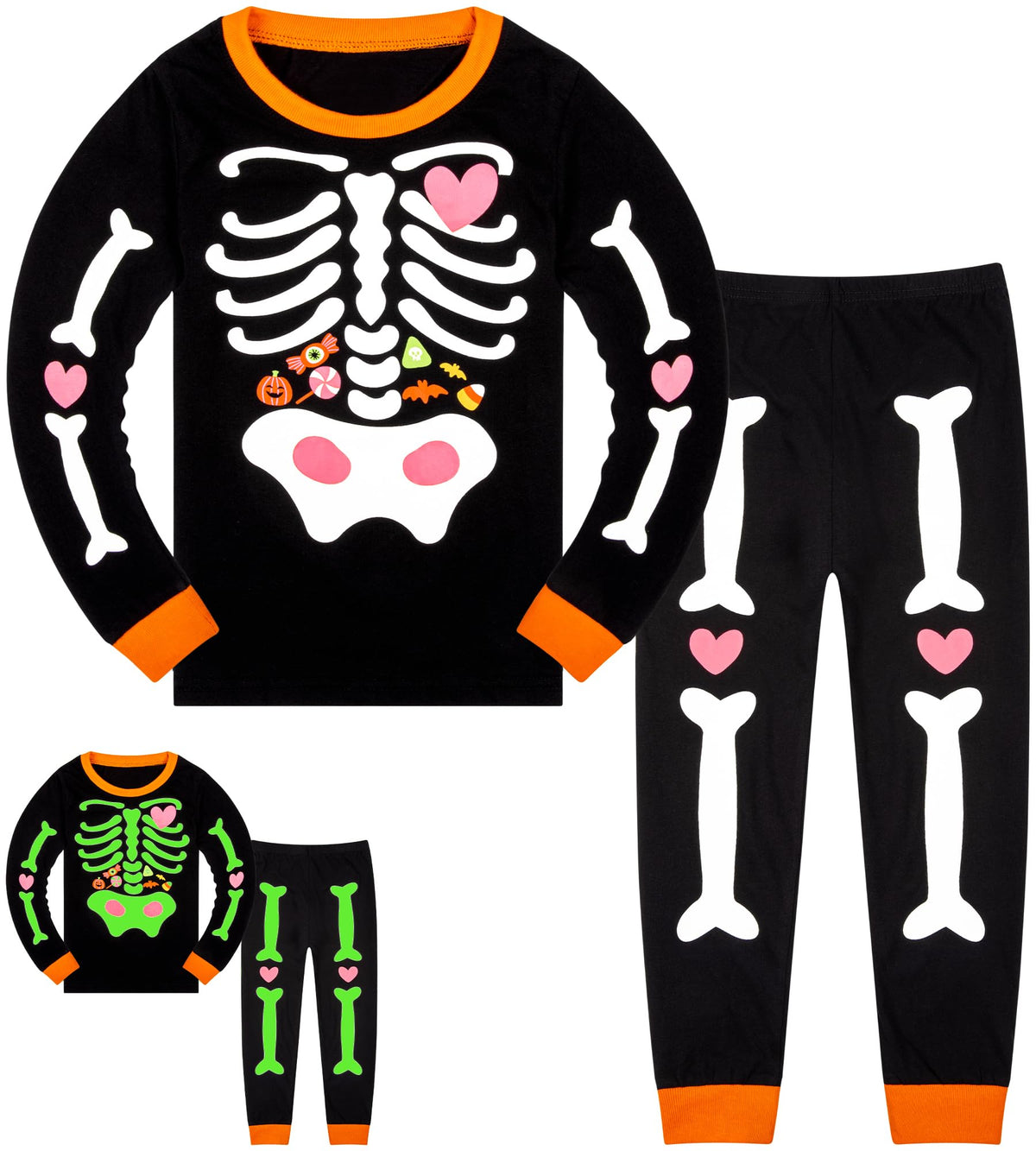 HONGTEYA Cotton Kids Toddler Clothes Set Long Sleeve for Boys Girls 3-8T