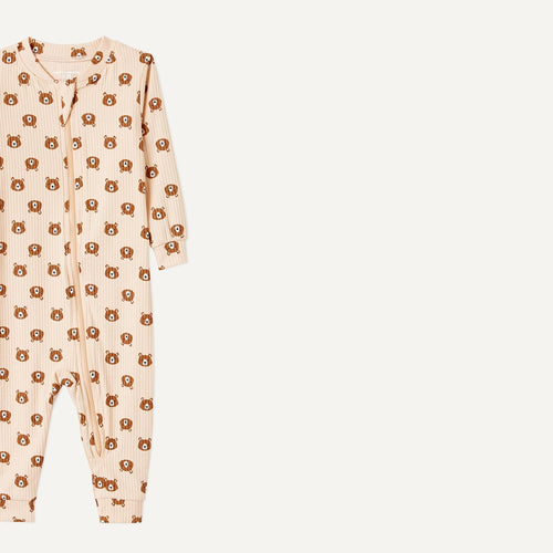 Amazon Essentials Unisex Babies' Ribbed Footless Pajamas