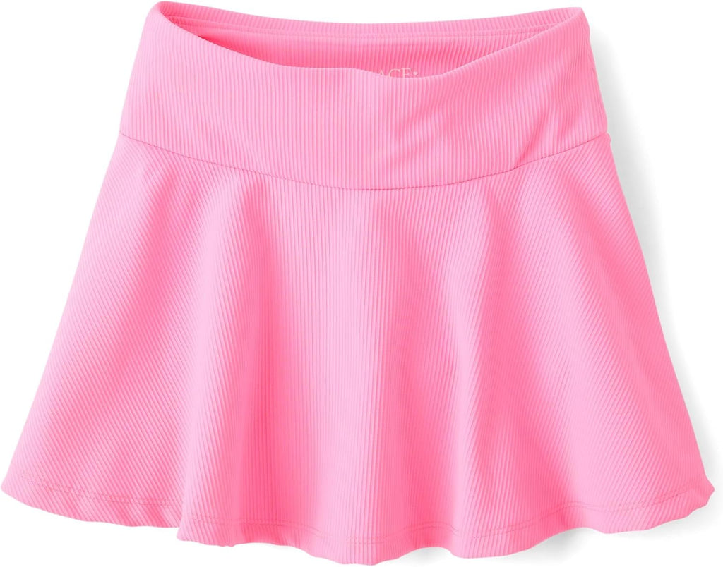 The Children's Place Girls' Active Quick Dry High Rise Textured Skorts
