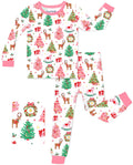babee Reshinee Bamboo Viscose Toddler Girls Kids Pajamas Unicorn Mermaid Pjs Long Sleeve Snug fit 12M-8Y 2pcs Soft Jammies