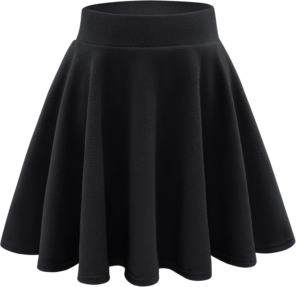 Stelle Girls Pleated Skater Uniform Skirts with Built in Shorts for School