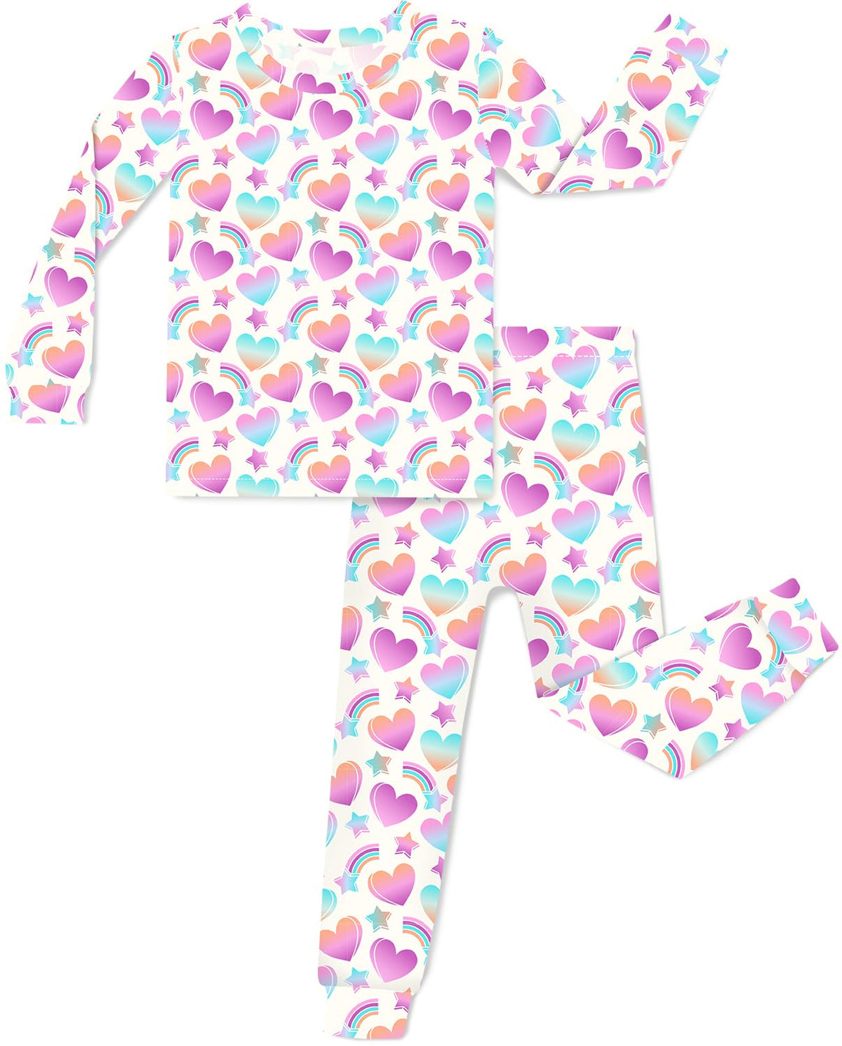 babee Reshinee Bamboo Viscose Toddler Girls Kids Pajamas Unicorn Mermaid Pjs Long Sleeve Snug fit 12M-8Y 2pcs Soft Jammies