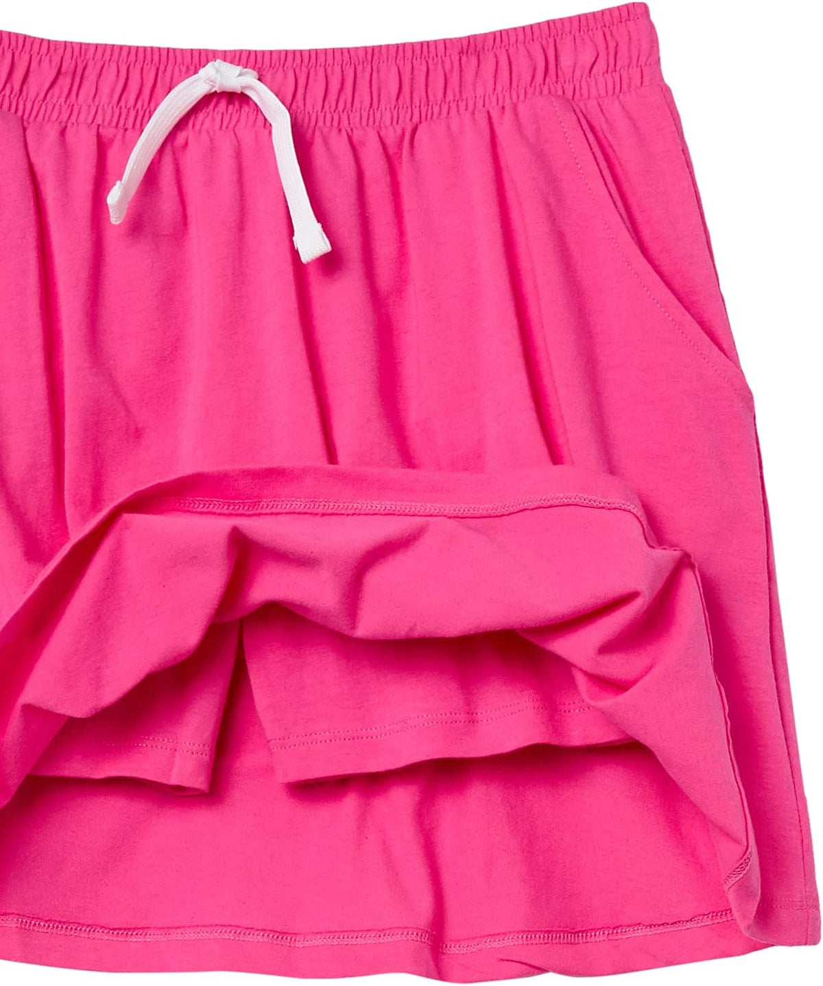 Amazon Essentials Girls and Toddlers' Knit Skorts with Elastic Waist and Built-in Shorts, Pack of 3