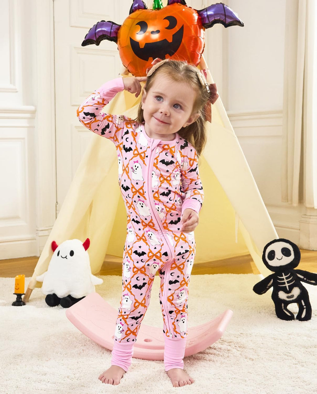 babee Reshinee Viscose derived from bamboo Baby Pajamas Convertible Footie Sleepers for Baby Girl 2-Way Zipper Onesies 0-24M