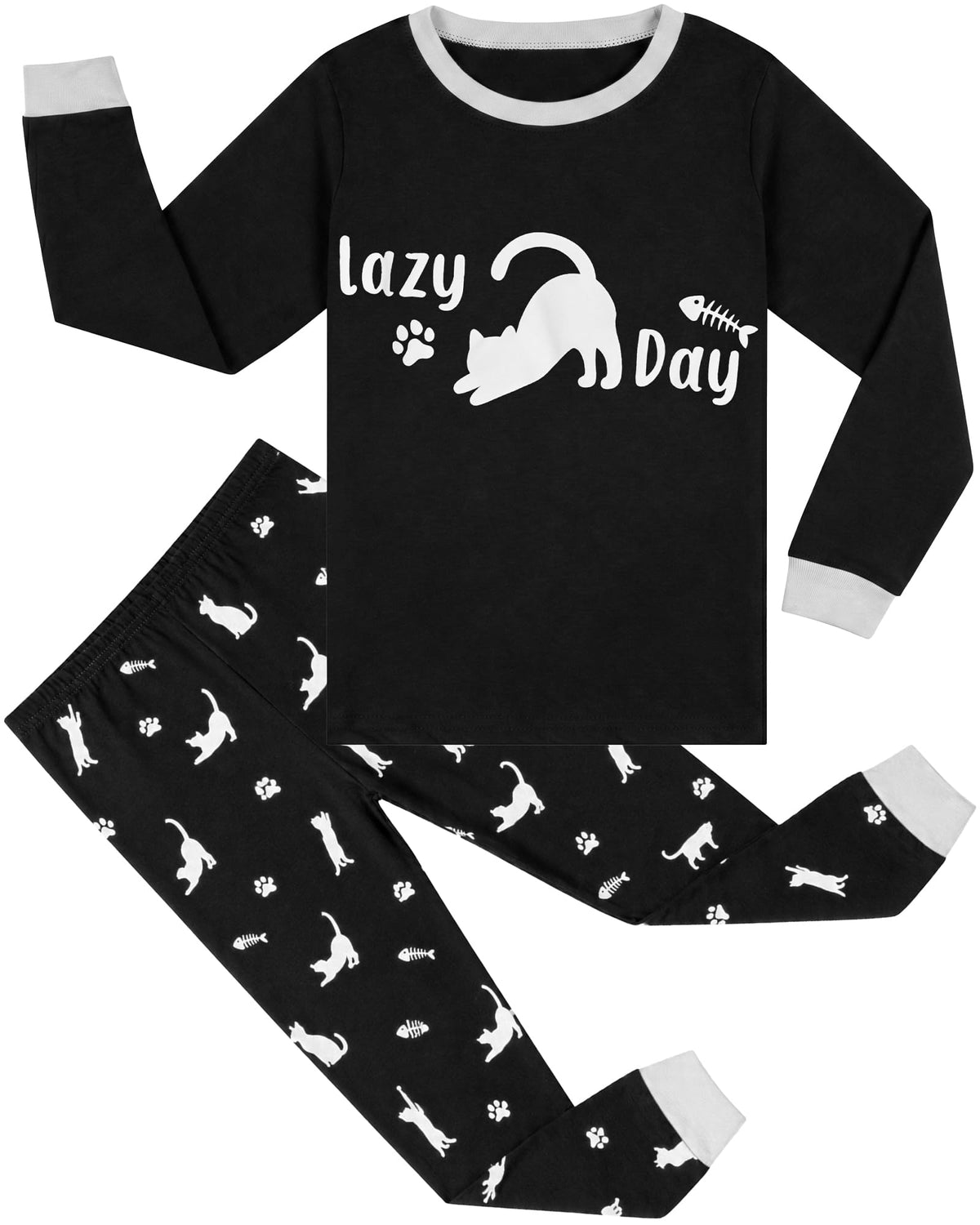 HONGTEYA Cotton Kids Toddler Clothes Set Long Sleeve for Boys Girls 3-8T