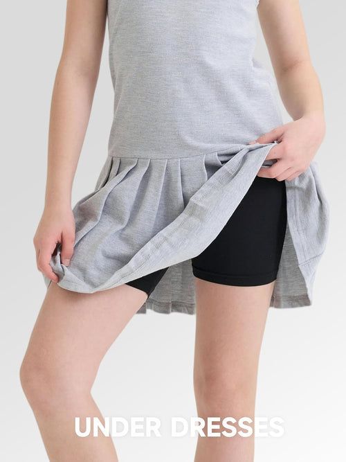8 Pack Girls Shorts Bike Shorts Toddler Cartwheel Dance Under Dress Clothes