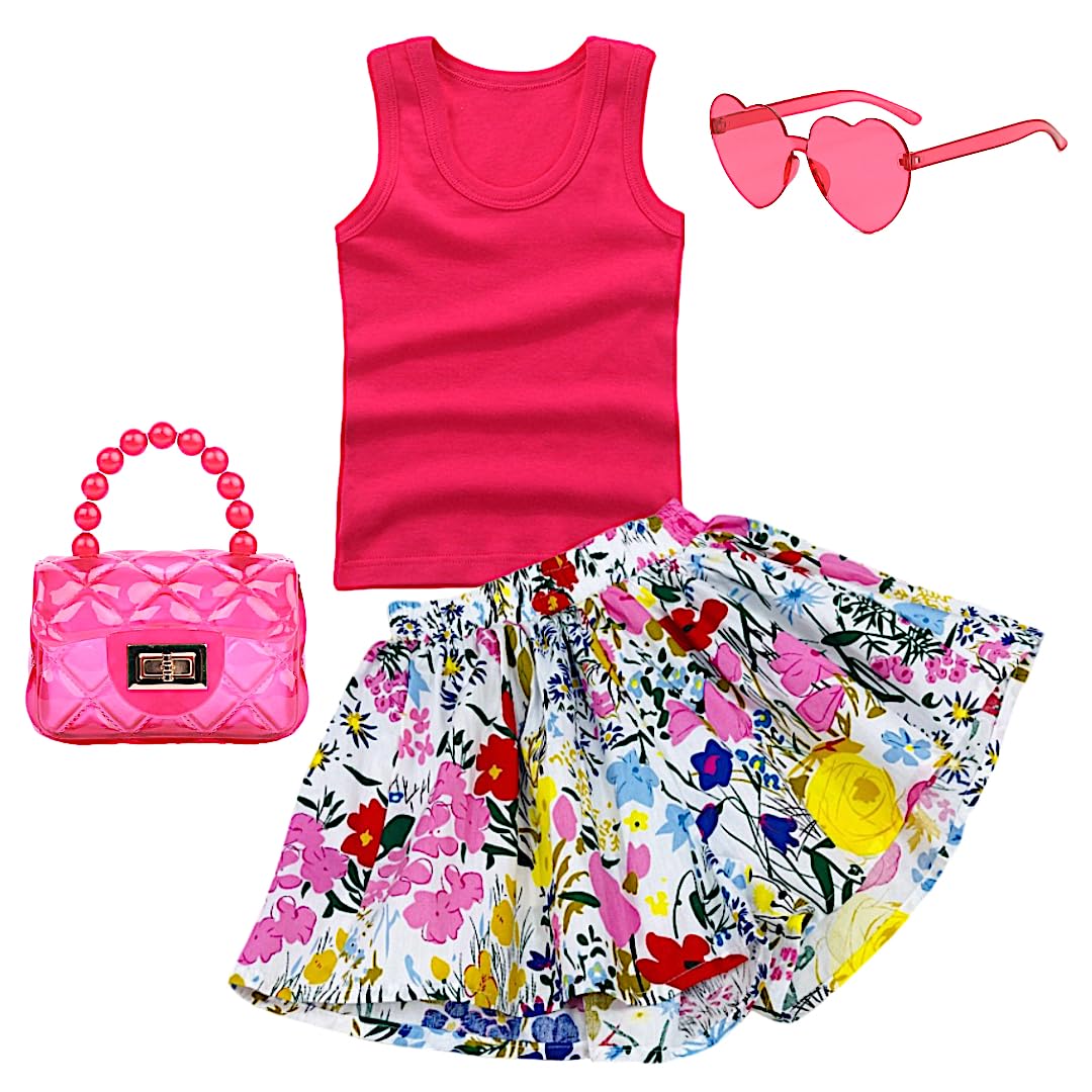 Girls' Short Sets - Trendy and Comfortable Summer Outfits for Girls Fashionable Clothing Sets 4pc