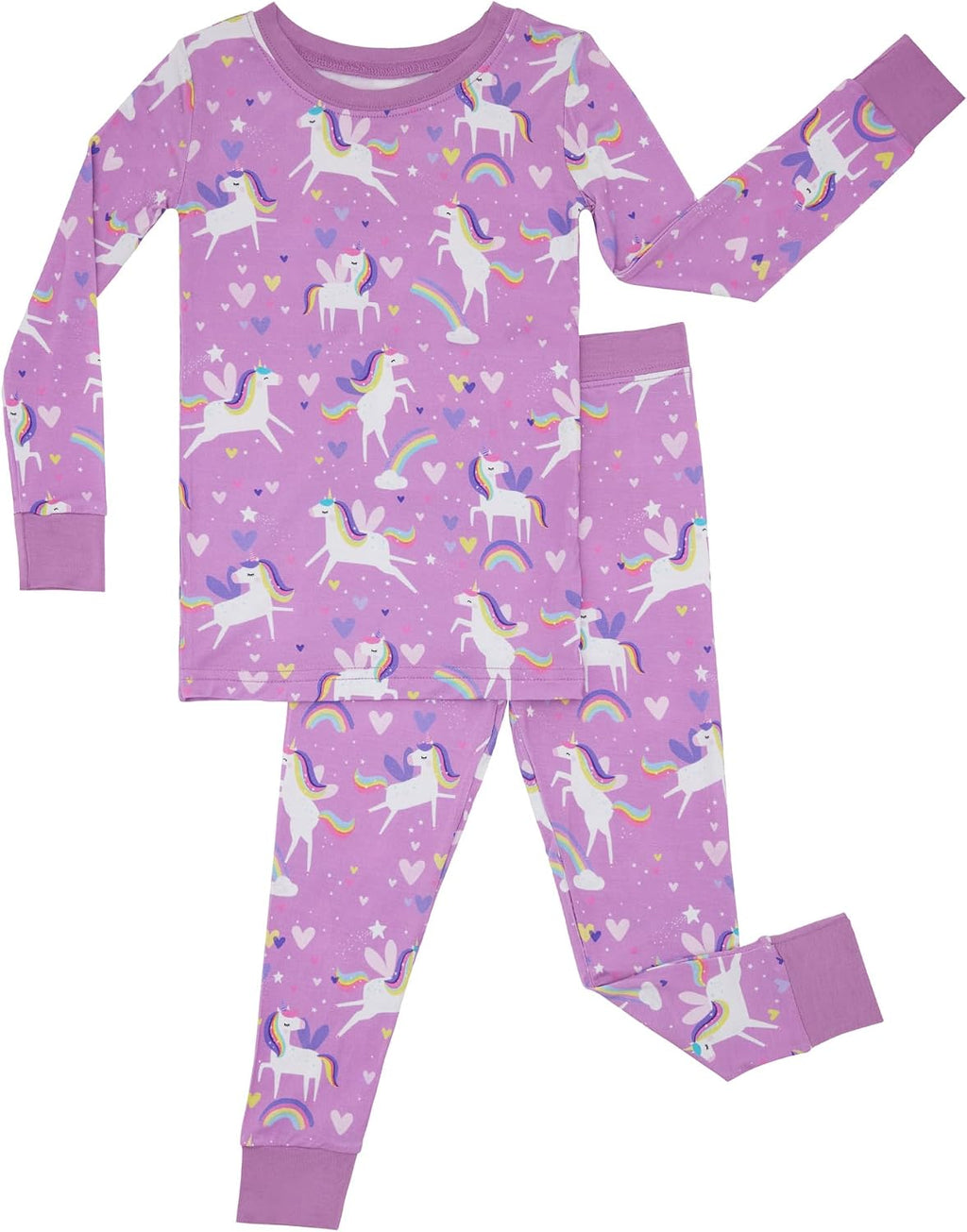 Little Sleepies Two-Piece Pajama Set, Viscose from Bamboo, Toddler Kids PJs