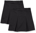 Amazon Essentials Girls' Pleated Uniform Skorts with Built-in Shorts, Pull-on, Stretchy, Multipacks