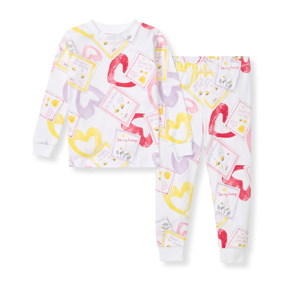 Burt's Bees Baby Girls Organic Cotton Pajamas, Toddler PJ Set, 2-PC