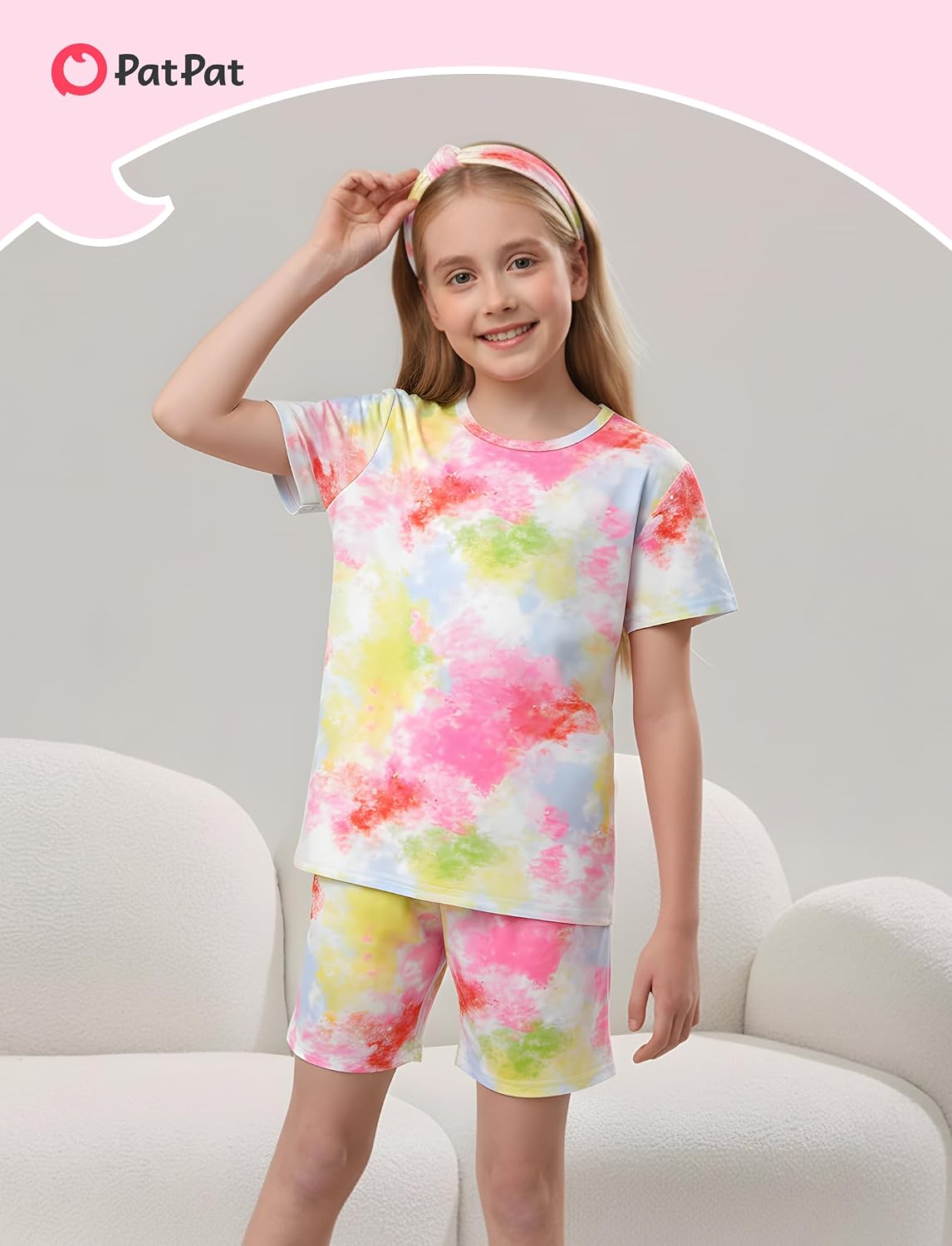 PATPAT Boys Pajamas Short Sleeve T-Shirt and Shorts 2-Piece Sleepwear