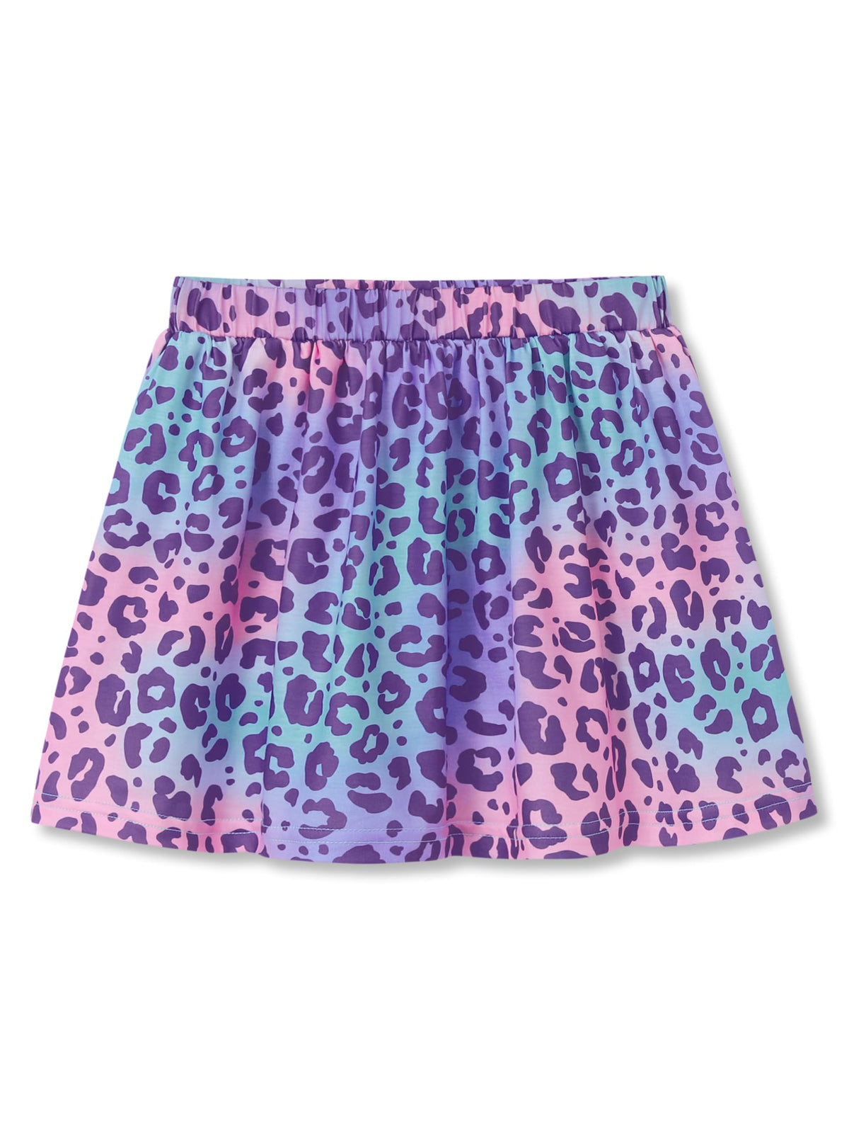 Girls Trendy Skirt-Skort Vibrant Print Built-in Shorts Size 6-16
