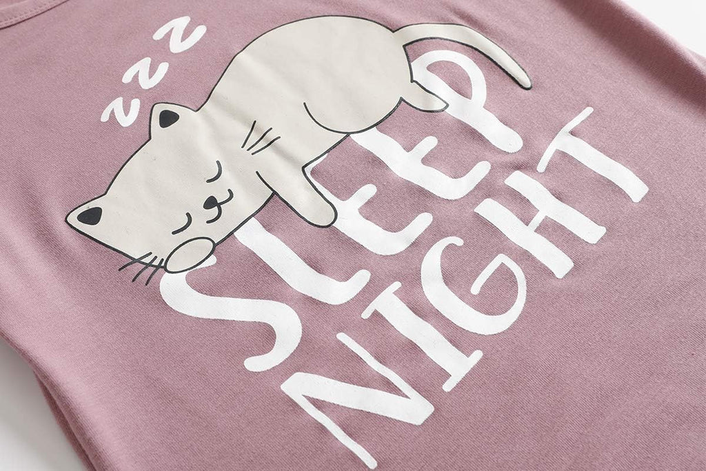 Vopmocld Big Girls Summer Pajama Shorts Sets Cute Sleepwear Nighty Cotton