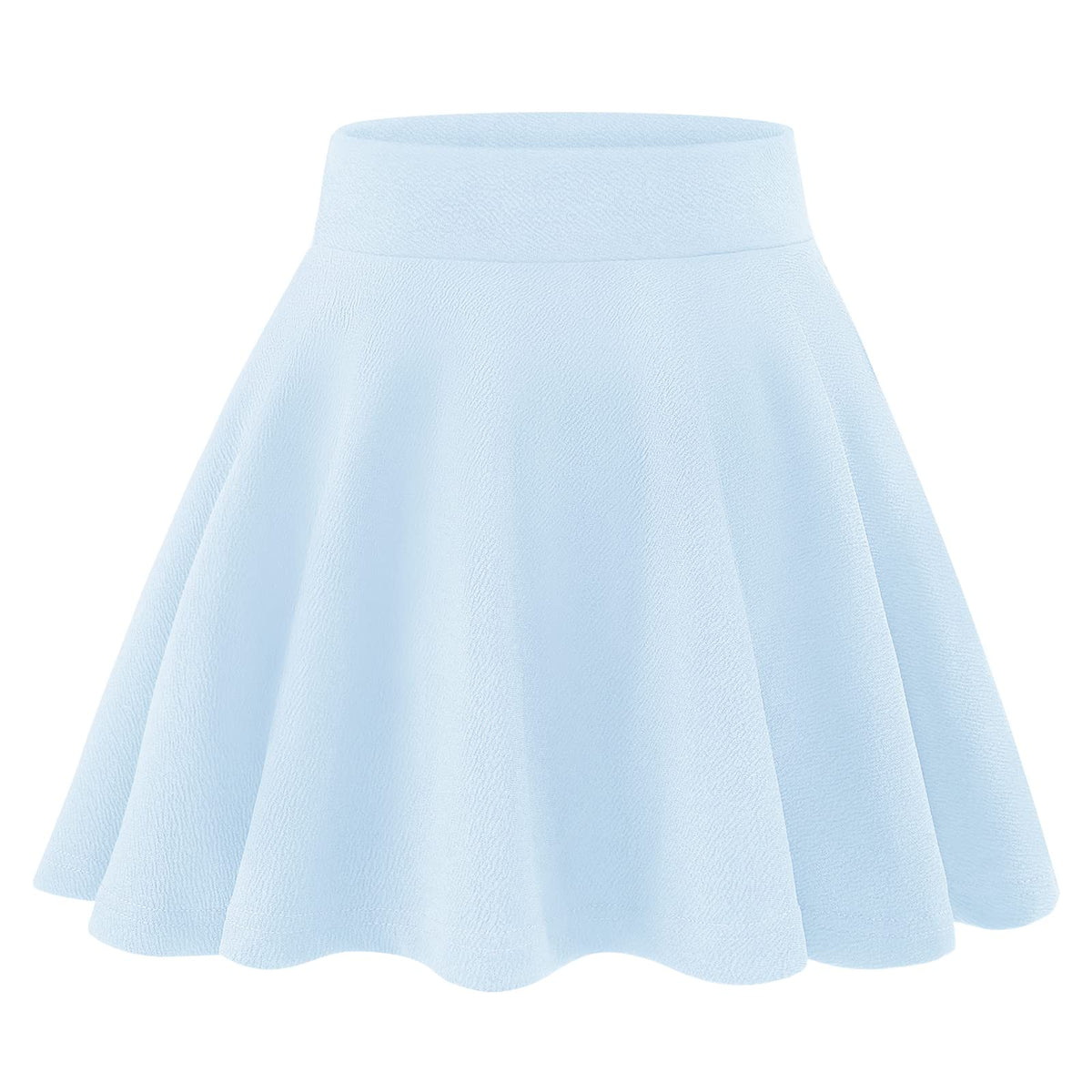 KEREDA Girls Casual Mini High Waist Flared Pleated Skater Uniform Skirts