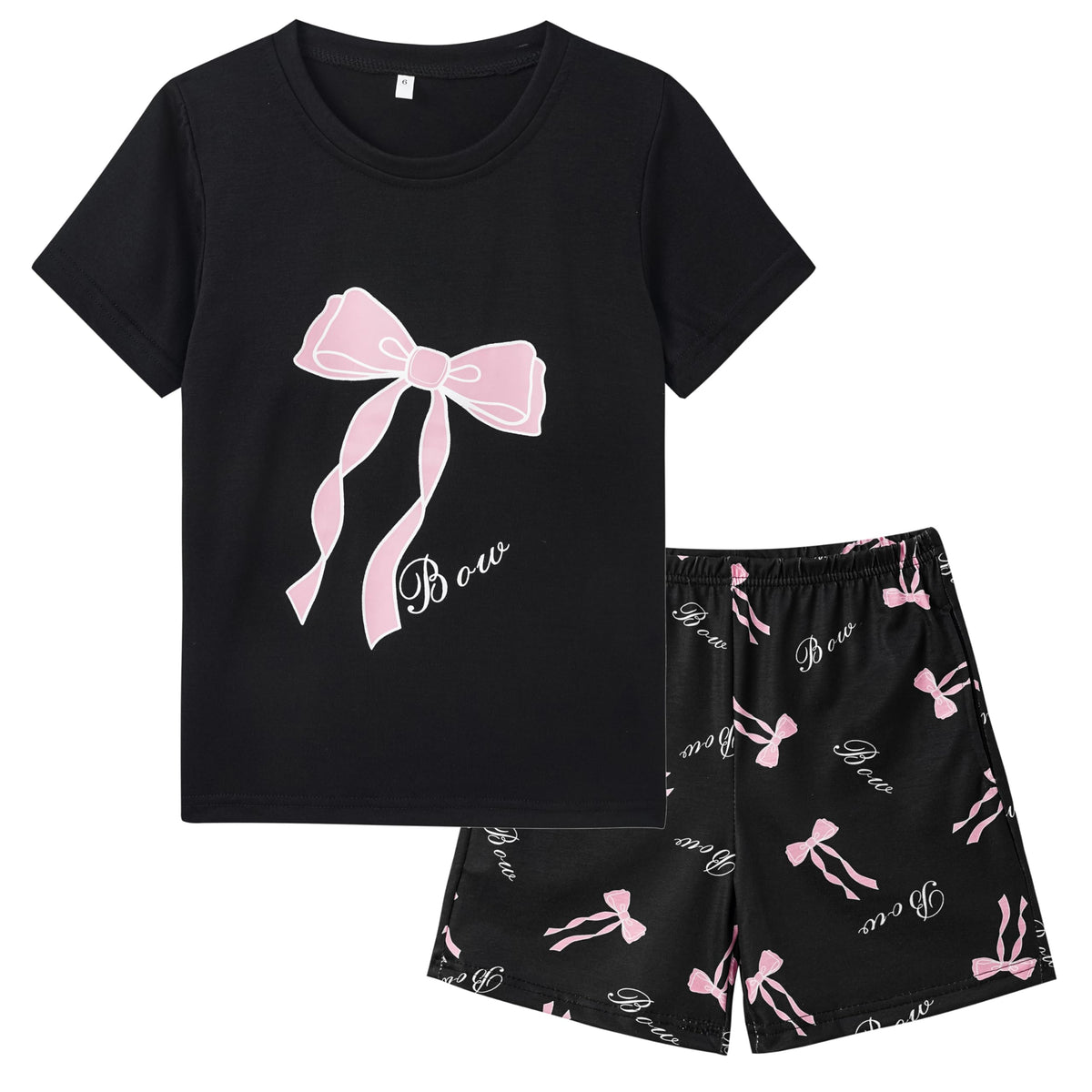 Vopmocld Big Girls Summer Pajama Shorts Sets Cute Sleepwear Nighty Cotton