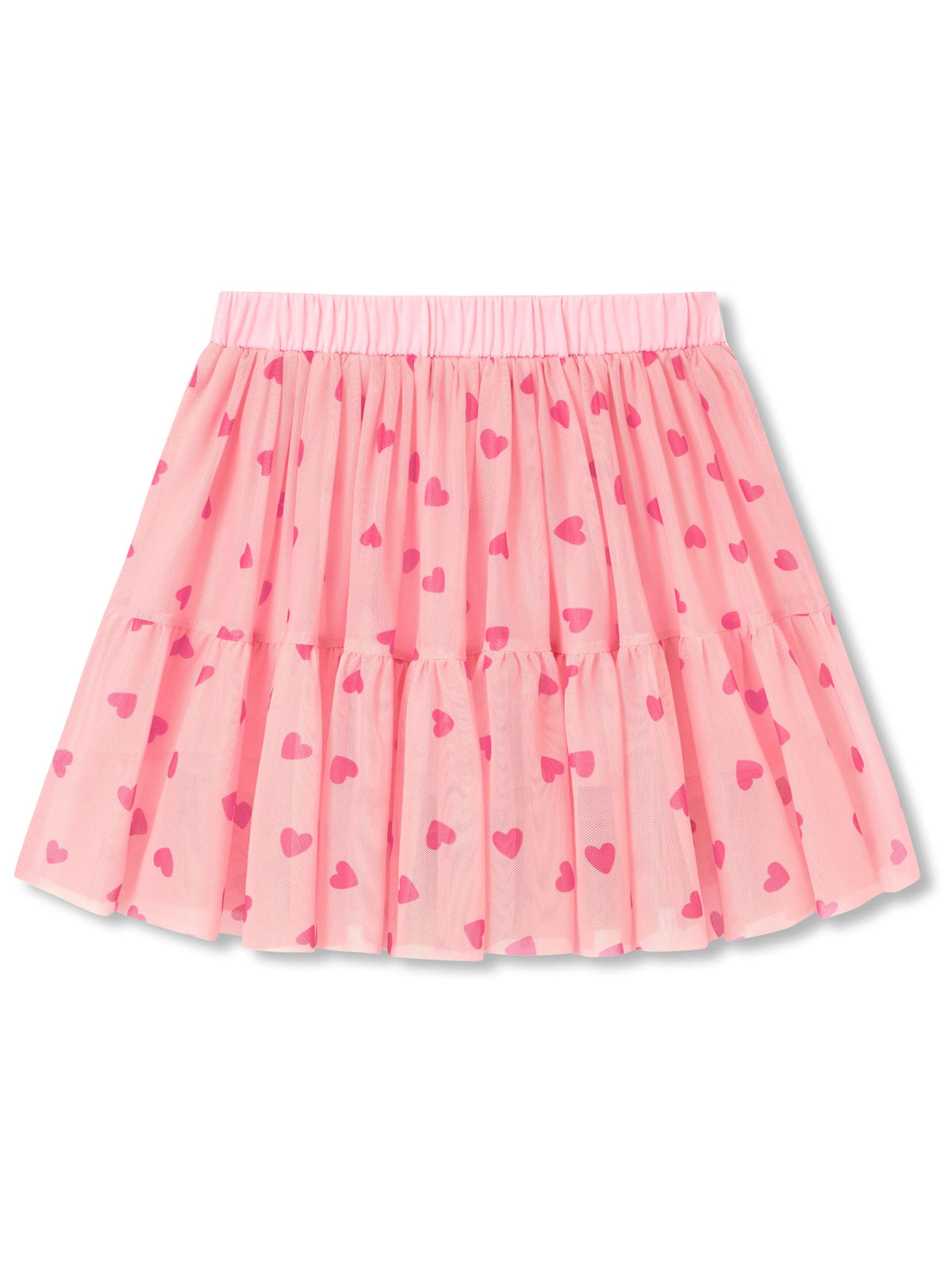 Girls High Waist Mesh Tulle Skort with Built-in Shorts Size 6-16