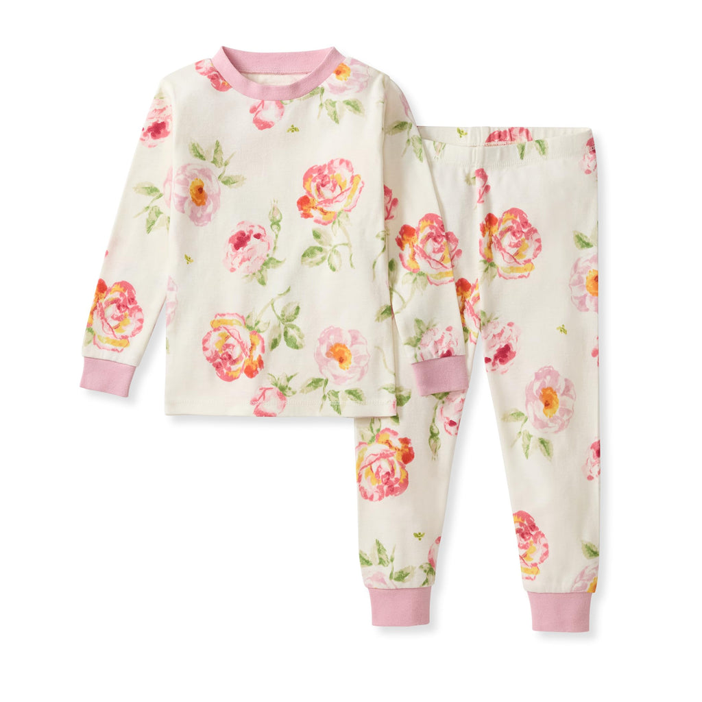 Burt's Bees Baby Girls Organic Cotton Pajamas, Toddler PJ Set, 2-PC