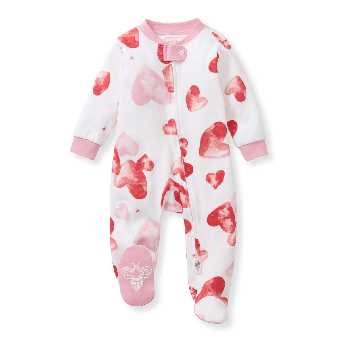 Burt's Bees Baby Boys Footless Pajamas, Sleep and Play Loose Fit, 100% Organic Cotton Soft One-piece PJs, Sizes NB to 6-9 Months