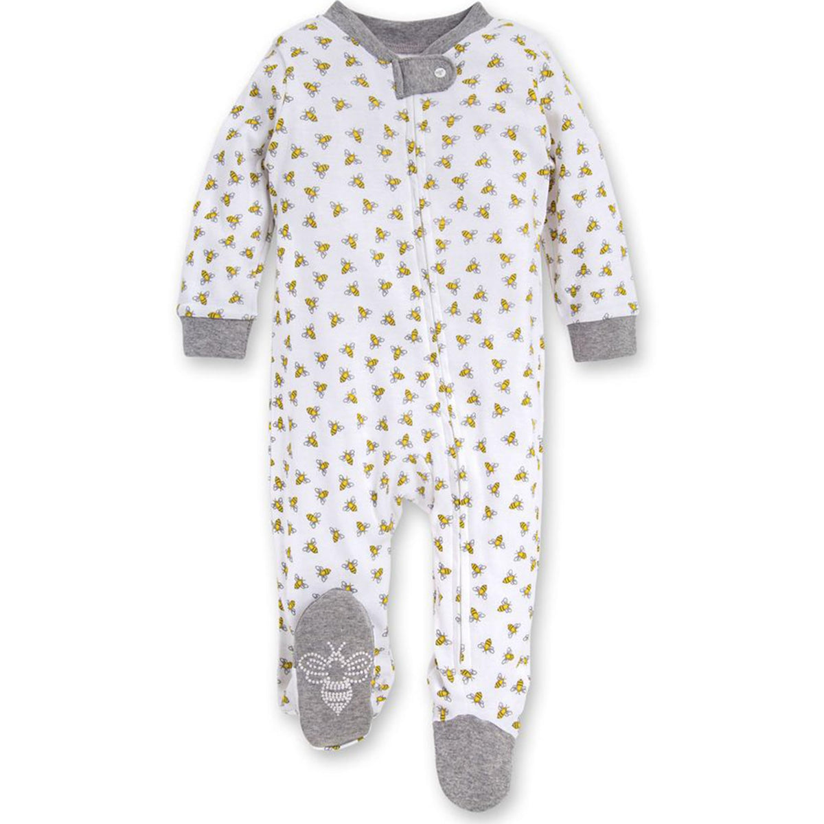 Burt's Bees Baby Boys Footless Pajamas, Sleep and Play Loose Fit, 100% Organic Cotton Soft One-piece PJs, Sizes NB to 6-9 Months