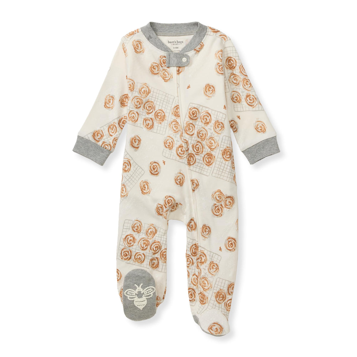 Burt's Bees Baby Boys Footless Pajamas, Sleep and Play Loose Fit, 100% Organic Cotton Soft One-piece PJs, Sizes NB to 6-9 Months