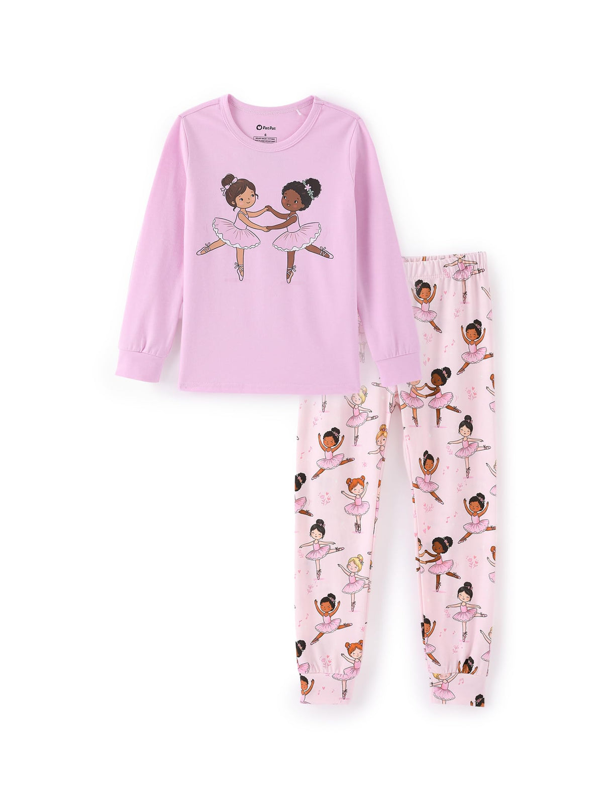 PATPAT Girls Pajamas Soft Pjs Long Sleeve Tops and Pants Loungewear Sets