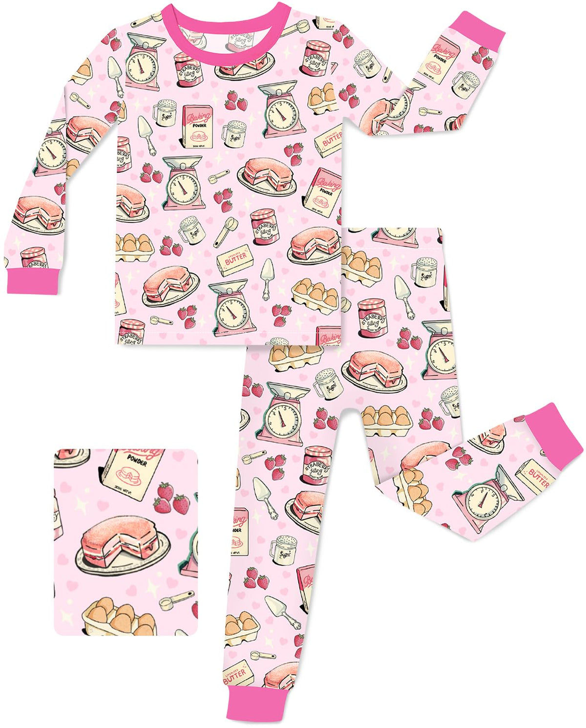 babee Reshinee Bamboo Viscose Toddler Girls Kids Pajamas Unicorn Mermaid Pjs Long Sleeve Snug fit 12M-8Y 2pcs Soft Jammies