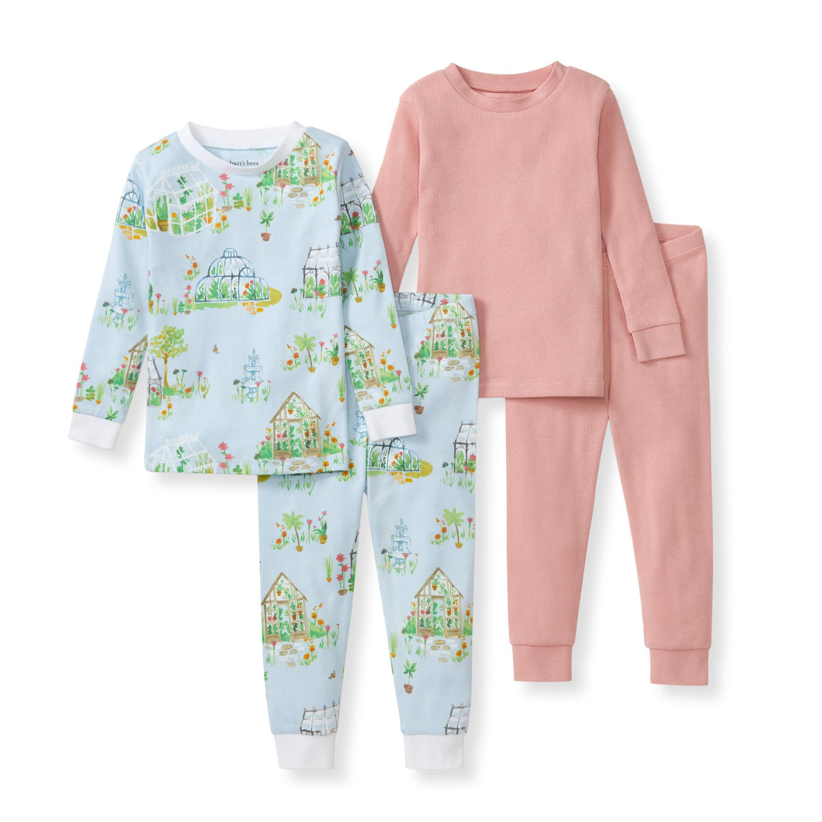 Burt's Bees Baby Girls Organic Cotton Pajamas, Toddler PJ Set, 2-PC