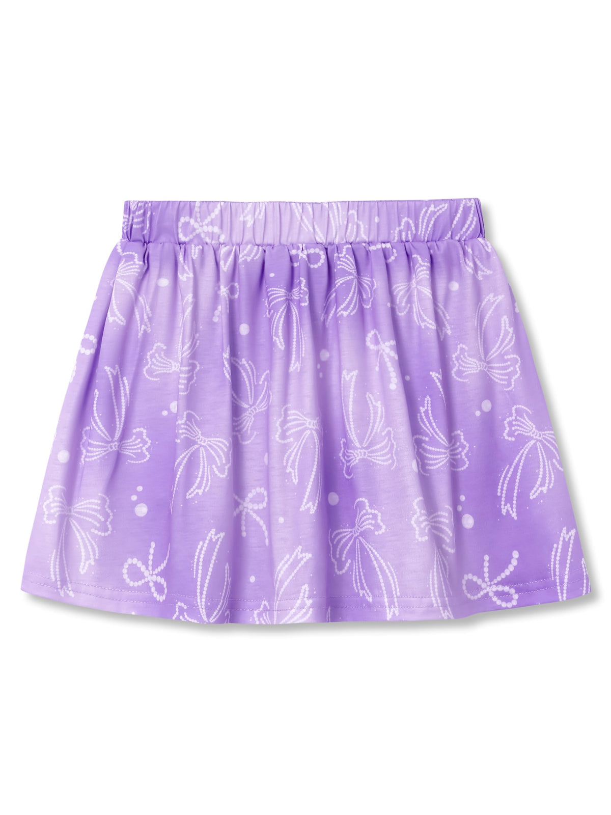 Girls Trendy Skirt-Skort Vibrant Print Built-in Shorts Size 6-16