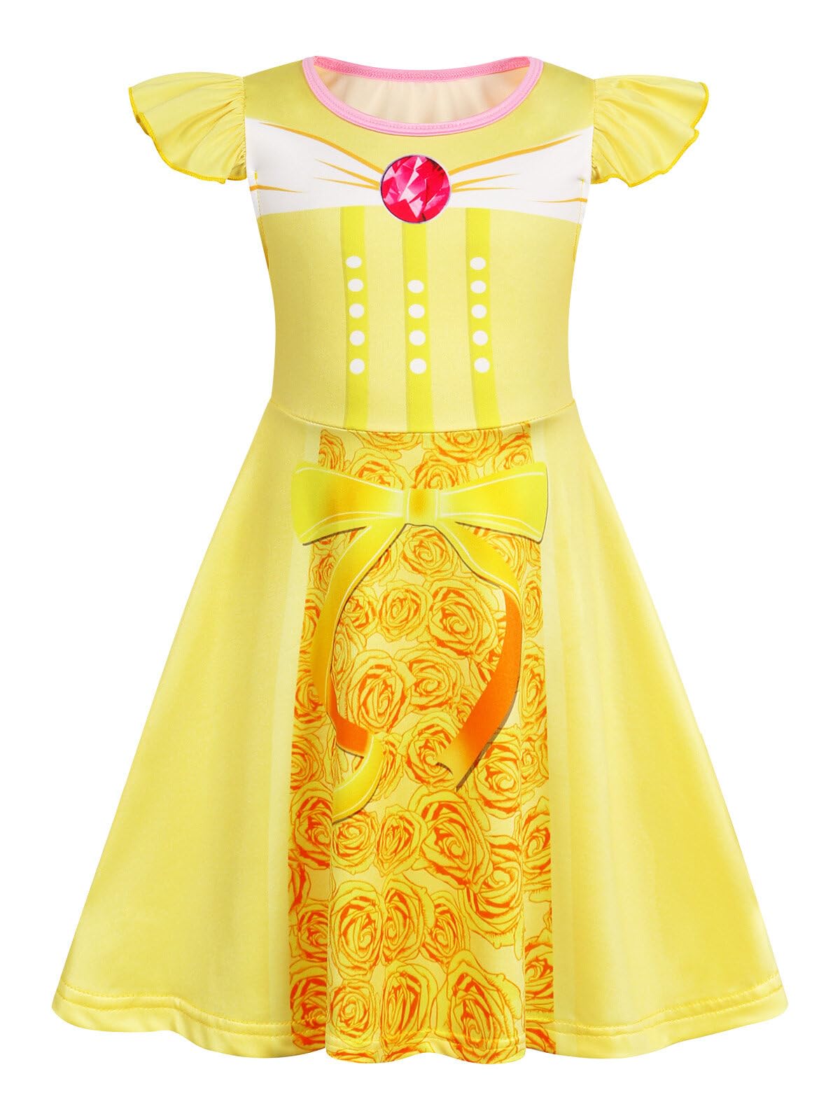 Girls Nightgowns Princess Pajamas Nightdress for Toddler Kids Sleepwear