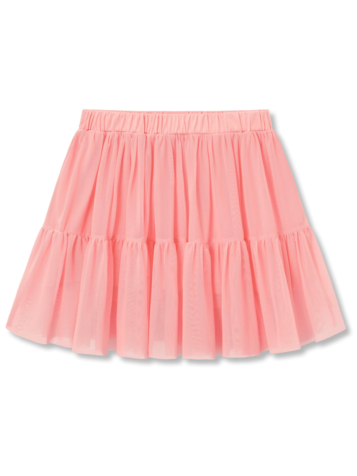 Girls High Waist Mesh Tulle Skort with Built-in Shorts Size 6-16