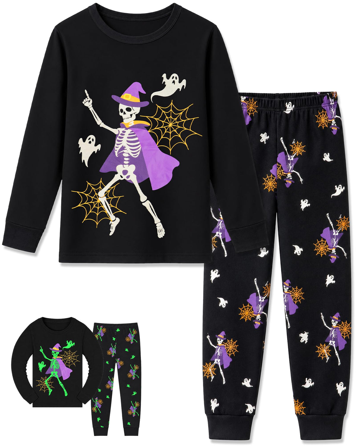HONGTEYA Cotton Kids Toddler Clothes Set Long Sleeve for Boys Girls 3-8T