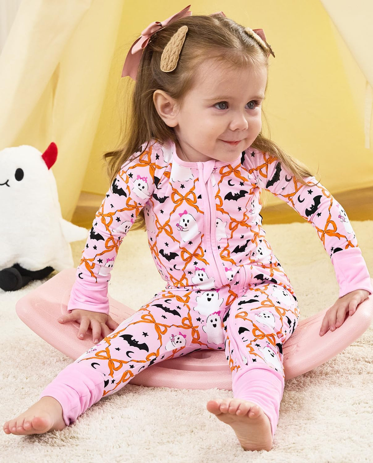 babee Reshinee Viscose derived from bamboo Baby Pajamas Convertible Footie Sleepers for Baby Girl 2-Way Zipper Onesies 0-24M