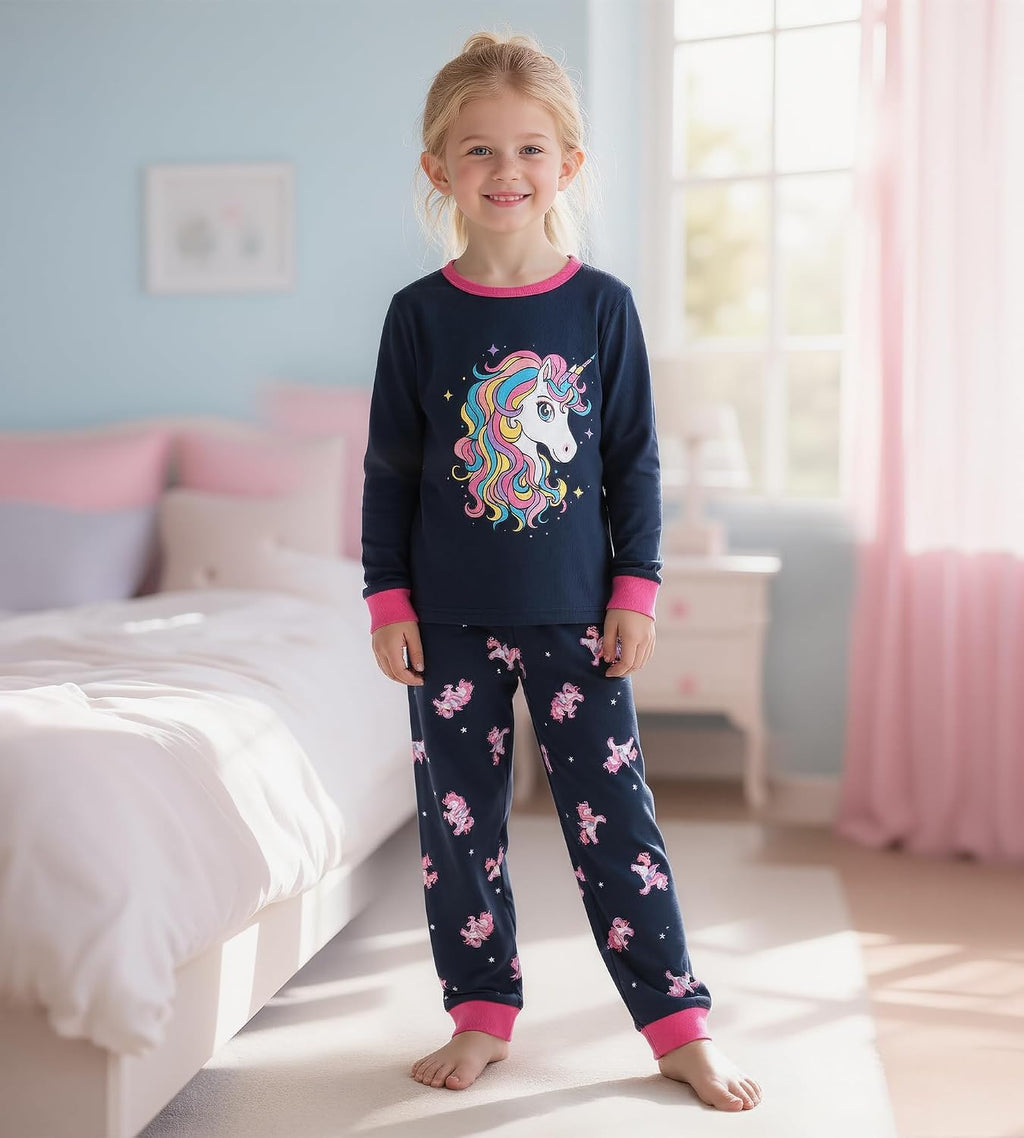 HONGTEYA Cotton Kids Toddler Clothes Set Long Sleeve for Boys Girls 3-8T