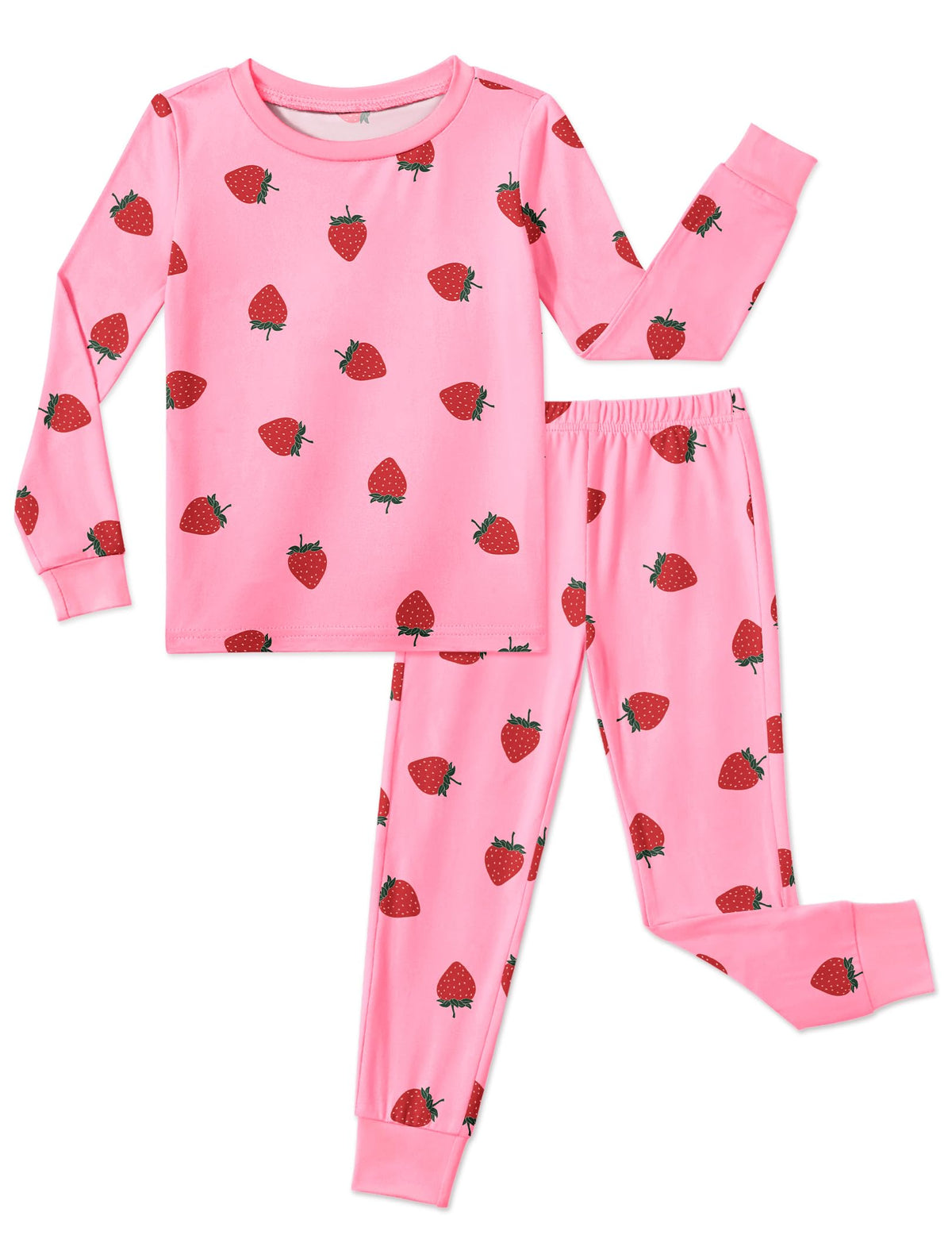 Arshiner Girls Pajamas Cute Snug Fit Long Sleeve Pjs Set Kids Sleepwear