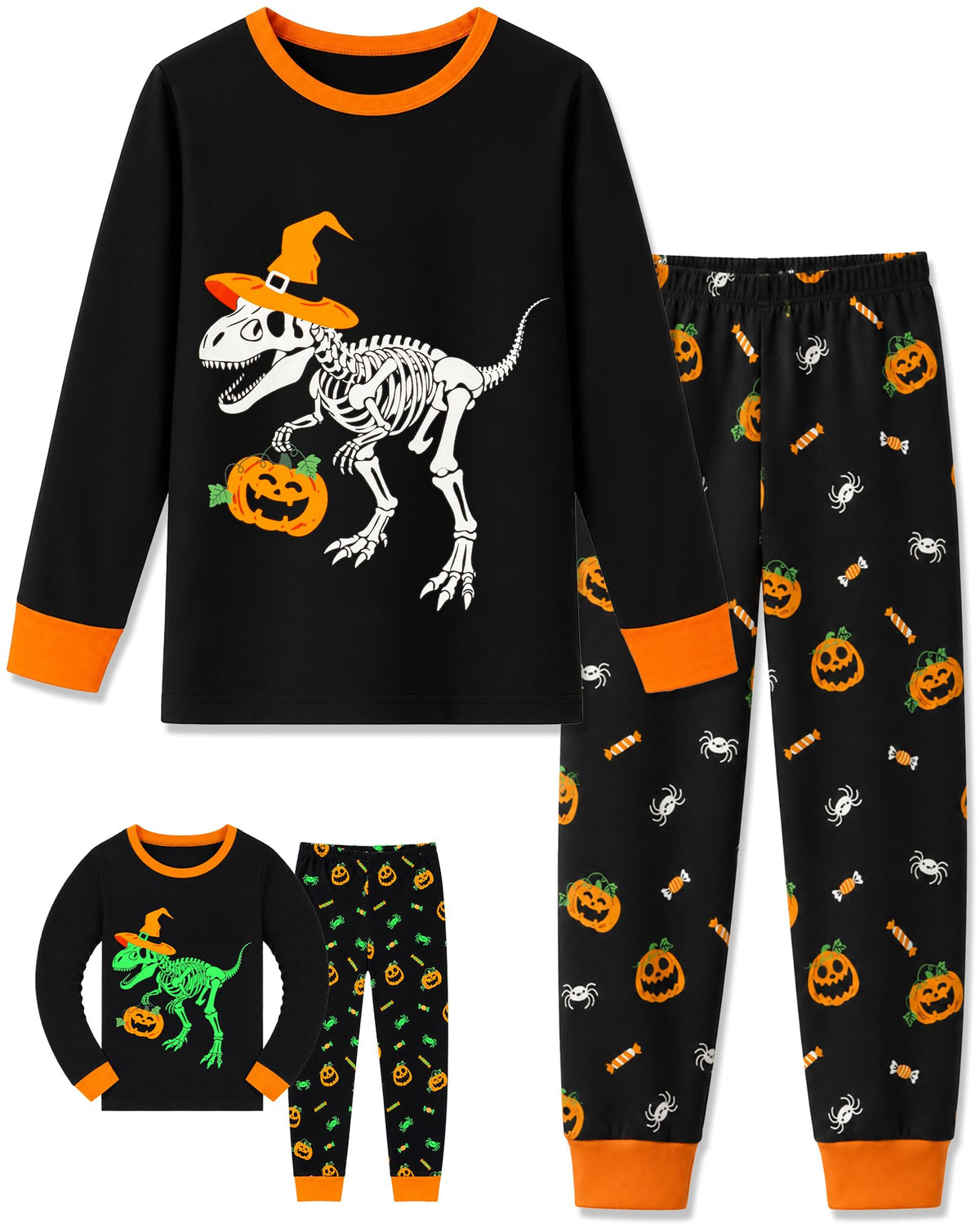 HONGTEYA Cotton Kids Toddler Clothes Set Long Sleeve for Boys Girls 3-8T