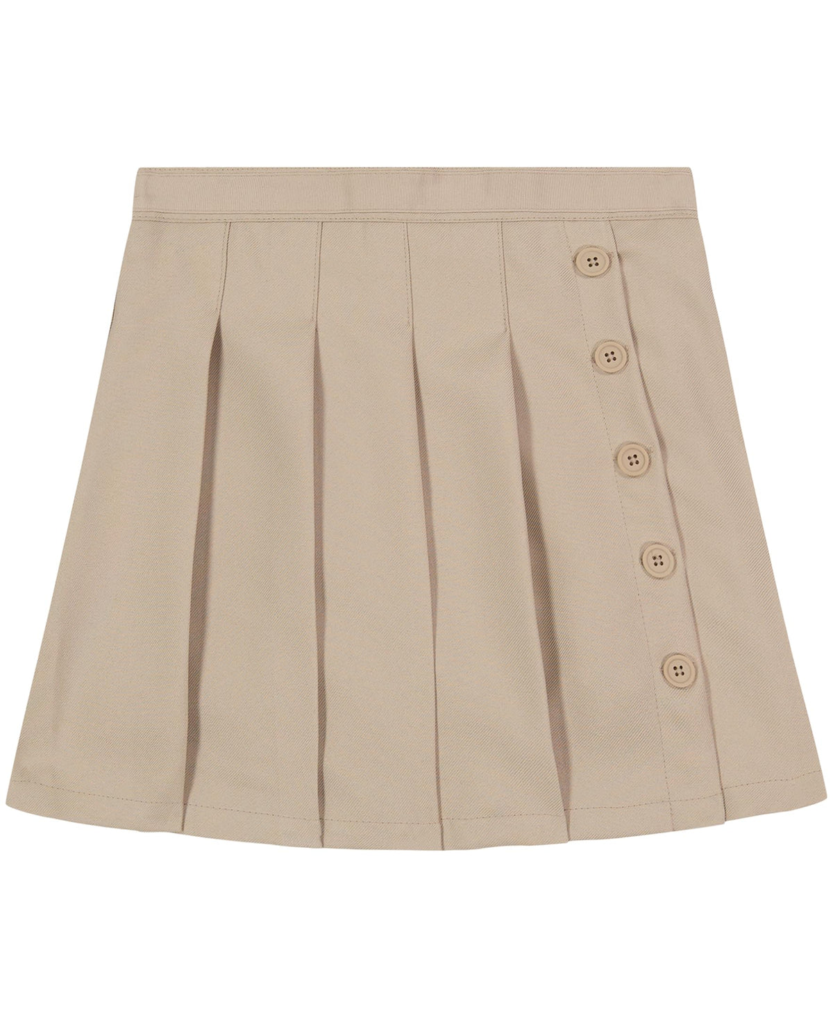 Nautica Girls' School Uniform Pleated Pull-on Scooter Skirt With Undershorts, Knit Waistband