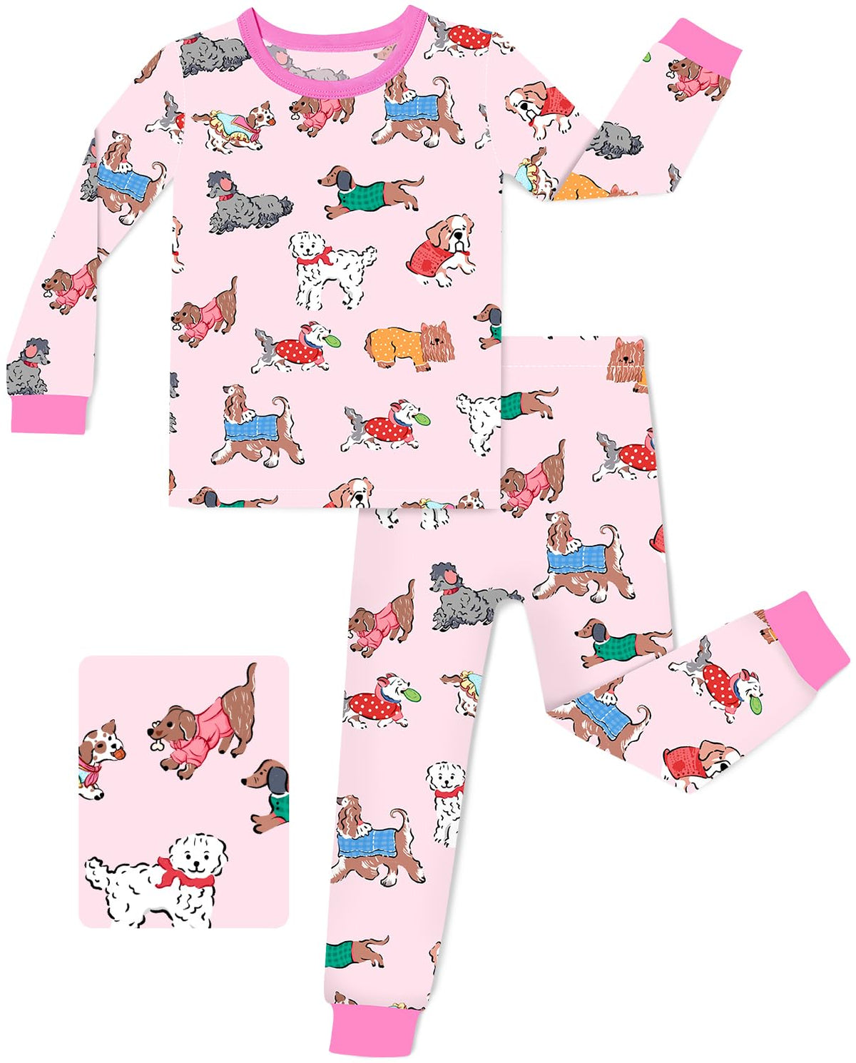 babee Reshinee Bamboo Viscose Toddler Girls Kids Pajamas Unicorn Mermaid Pjs Long Sleeve Snug fit 12M-8Y 2pcs Soft Jammies