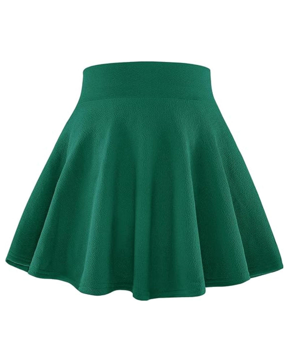 BOOPH Kids Girls Skirt Casual Mini Plain Flare Pleated Uniform Skirts