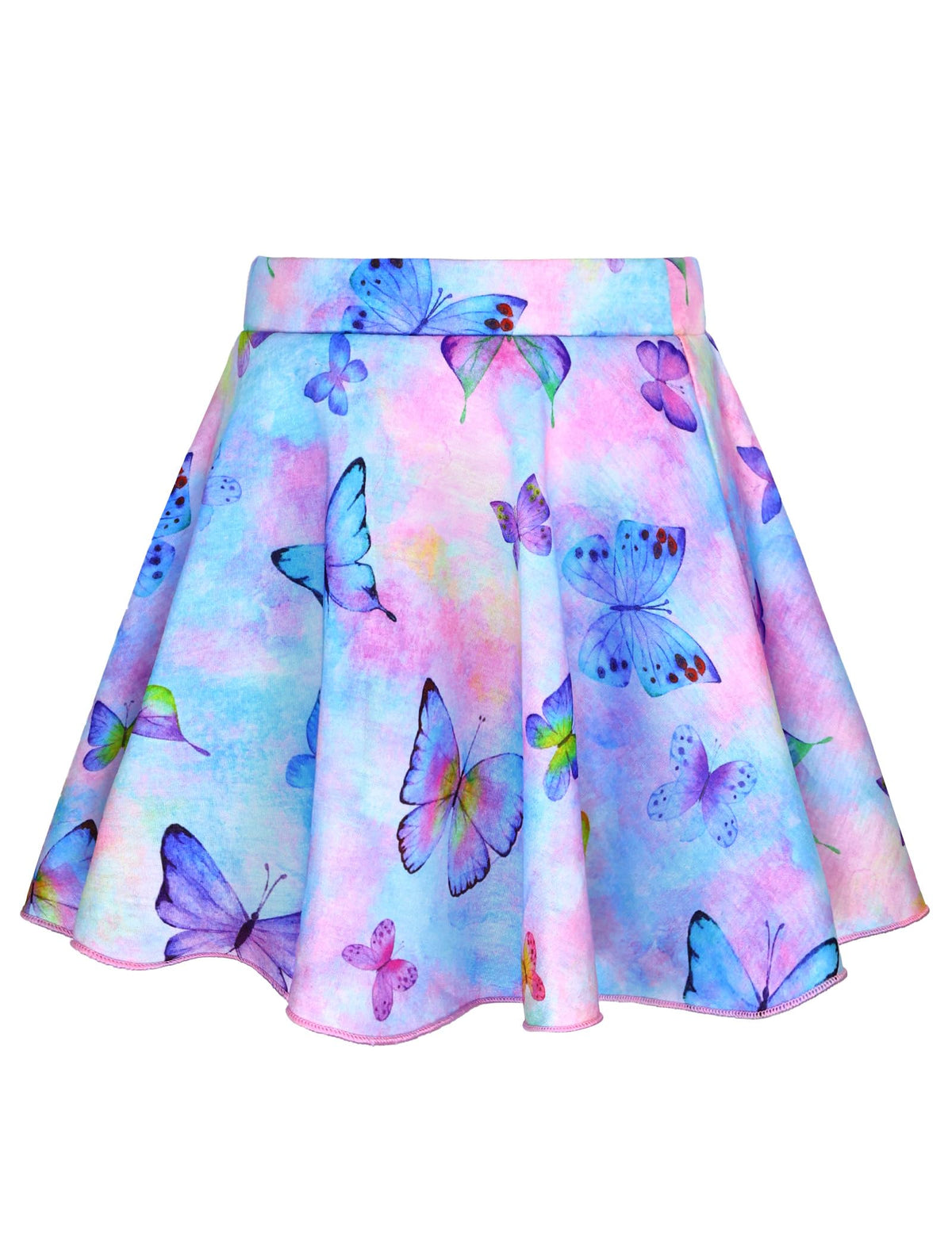 Girls Skorts Stretchy Cheer Skirts for Girls with Built-in Shorts