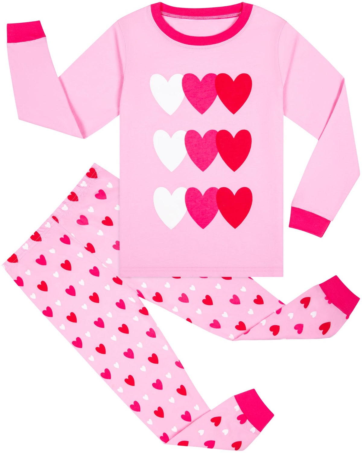 HONGTEYA Cotton Kids Toddler Clothes Set Long Sleeve for Boys Girls 3-8T