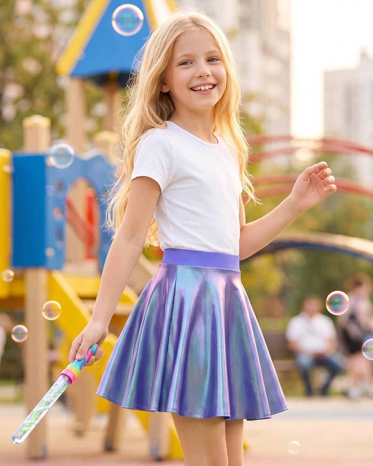 Girls Skirts High Waist Athletic Skorts with Shorts Stretchy Activewear for Teens Girl Performance Clothes 5-14 Years