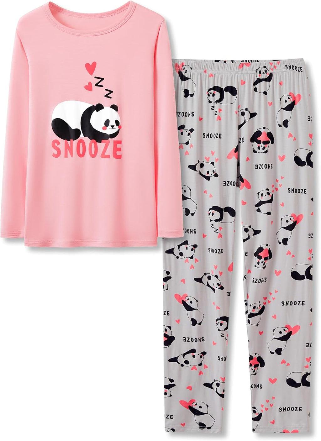Tebbis Girls Modal Pajamas Cute Print Long Sleeves & Pants Sizes 6-18