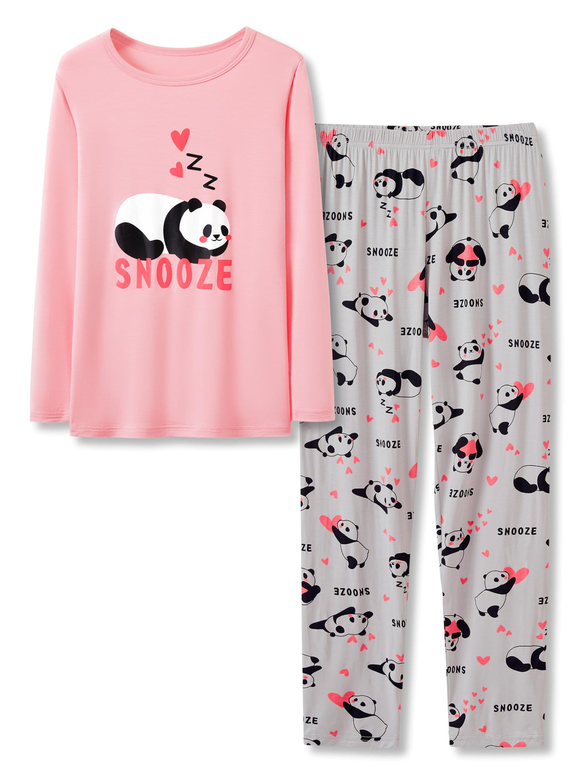Tebbis Girls Modal Pajamas Cute Print Long Sleeves & Pants Sizes 6-18