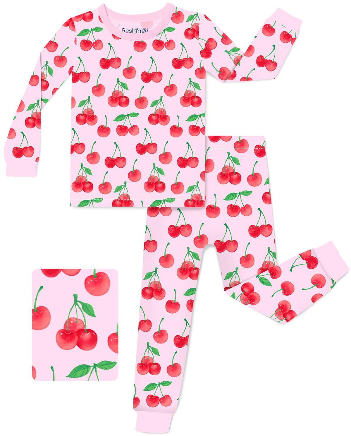 babee Reshinee Bamboo Viscose Toddler Girls Kids Pajamas Unicorn Mermaid Pjs Long Sleeve Snug fit 12M-8Y 2pcs Soft Jammies